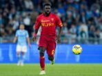 Samuel Umtiti dari US Lecce saat pertandingan Serie A antara SS Lazio dan US Lecce di Stadio Olimpico, Roma, Italia pada 12 Mei 2023.