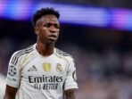 Vinícius Júnior saat pertandingan MD1 Fase Liga Champions UEFA 2025/26 antara Real Madrid CF dan Olympique de Marseille di Estadio Santiago Bernabeu pada 16 September 2025.Foto: Manu Reino/DeFodi Images/DeFodi via Getty Images Vinícius Júnior saat pertandingan MD1 Fase Liga Champions UEFA 2025/26 antara Real Madrid CF dan Olympique de Marseille di Estadio Santiago Bernabeu pada 16 September 2025.Foto: Manu Reino/DeFodi Images/DeFodi via Getty Images
