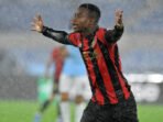 Pesepakbola Nice Youssoufa Moukoko pada pertandingan putaran kedua Liga Europa fase 1 SS Lazio-OGC Nice. Roma (Italia), 03 Oktober 2024. Foto: Massimo Insabato/Archivio Massimo Insabato/Portofolio Mondadori via Getty Images