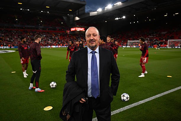Mantan manajer Liverpool Rafael Benitez sesaat sebelum pertandingan MD1 Fase Liga Champions UEFA 2025/26 antara Liverpool FC dan Atletico de Madrid di Anfield pada 17 September, 2025. Foto: Liverpool FC/Liverpool FC via Getty Images