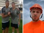 Eks rekan Cristiano Ronaldo, Cendrim Kameraj, kini bekerja di bidang konstruksi setelah cedera parah memaksanya pensiun dini dari sepak bola.