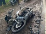 Dua remaja luka berat usai motor Honda Beat yang mereka kendarai menabrak mobil dinas di Jalan Palembang–Betung, Banyuasin, Rabu pagi.