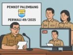 Pemkot Palembang perketat aturan mutasi ASN lewat Perwali 49/2025. Mutasi kini hanya dua kali setahun dengan seleksi terbuka dan sistem live streaming.